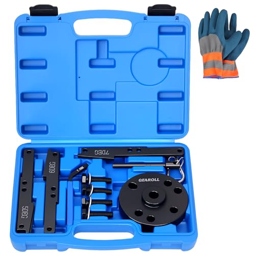3163021 Cam Timing Tool Kit, 3163530 Engine Brake Adjustment Tool 7MM, Compatible with Cummins ISX QSX X15 Engine with 4/5/6/7 Degree Wedge Cam Gear Puller Crank Pin, Replace 3163020 3163069