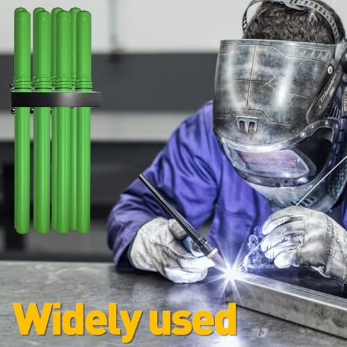 YQYHprom 8-Slot TIG Welding Rod Holder, Wall Mount Rod Storage Organizer for Workbench, Garage, Workshop & Tool Trailer, Heavy Duty Carbon Steel TIG Filler Rod Accessories