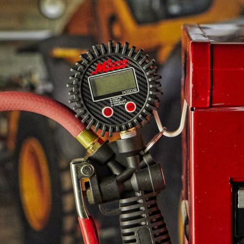 Milton S-576D Pro Digital Tire Inflator with Pressure Gauge, 15" Hose Classic Dual Head Chuck, Easy to Read 0.1 Display, Assembled in USA 255 PSI - size: Classic Dual Head Chuck, style: Digital