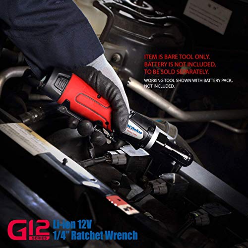 ACDelco ARW1218-K18 G12 Series 12V Li-ion Cordless 3/8” Extended Rachet Wrench & ¼” Ratchet Wrench Combo Tool Kit