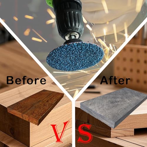 75Pcs 3 inch Quick Change Disc Set, Zirconia Roll Lock Sanding Disc with 1/4" Holder Compatible with Die Grinder Surface Prep Strip Polish Finish Burr Rust Paint Removal - style: 3" Zirconia Sanding Disc