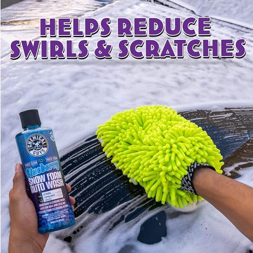Chemical Guys, Big Mouth Foam Cannon & Blueberry Snow Foam Wash Soap Kit | Pressure-washer foam cannon paired with blueberry snow foam soap for thick, clinging, scratch-free suds - style: EQP324 KIT