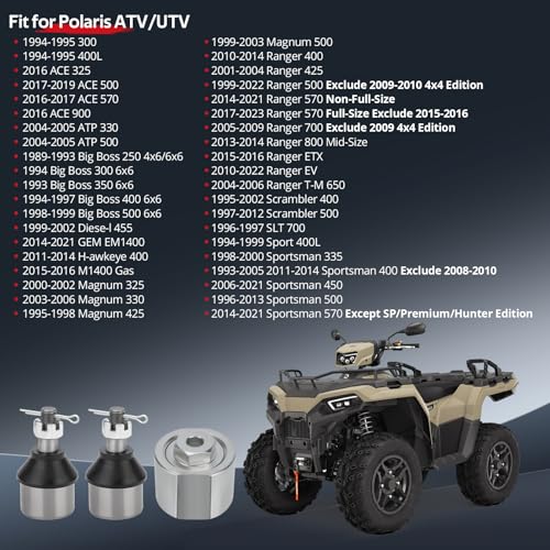 Ball Joint & Puller Removal Kit 2-Set for Polaris Sportsman Magnum Ranger Scrambler Trail Blazer Trail Boss Xpedition Xplorer Big Boss OEM# 7061158 7080927 7061153 7080364 7080673 7061130
