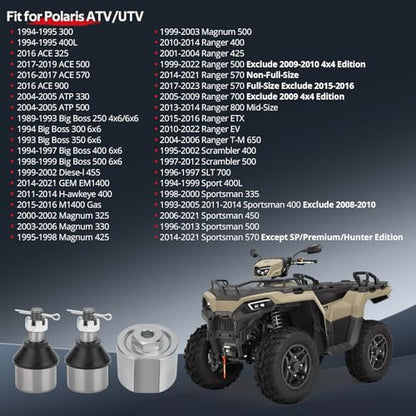 Ball Joint & Puller Removal Kit 2-Set for Polaris Sportsman Magnum Ranger Scrambler Trail Blazer Trail Boss Xpedition Xplorer Big Boss OEM# 7061158 7080927 7061153 7080364 7080673 7061130