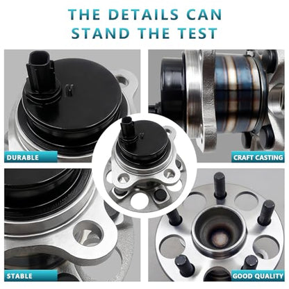 512505 Rear Wheel Bearing Hub Assembly for Toyota Prius 2010-2015, Prius Plug-in 2012-2015 (2PCS) - size: 512505