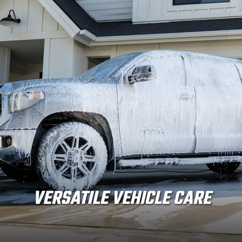 Slick Products Wash & Wax (64 oz.) + Garden Hose Foam Gun Bundle – Super Concentrated Car Wash Foam Shampoo for Car, Truck, RV, Motorcycle, Trailer, and Boat - color: Wax & Wash