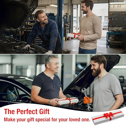 Premium 15 Inch Extension Wrench Offset Heavy Duty Offset Extension Impact Adapter Cheater & Torque Multiplier for Breaker Set Zero Degree Ratchet Tite Reach Mechanic Tools Gifts for Father