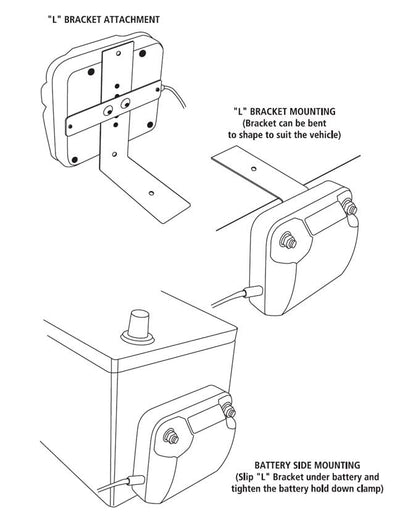 Battery Isolator, 100A, Black - size: 100 Amp