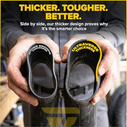Ultraverse 20x4.0, 24x4.0, 26x4.0, 20x3.0, 26x3.0, 16x4.0/3.0, Inner Tubes | Schrader Valve, Ideal for Mountain Bikes & E-Bikes with Fat Tires, Durable & Reliable 2 Pack with Tire Levers - size: 16 inch x 4.0