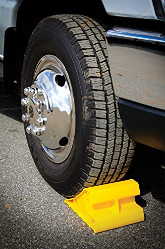 Camco Super Wheel Chock for Trailers & RVs - Large, Heavy Duty Trailer Wheel Chock Constructed of Durable Plastic w/UV inhibitors - Use w/Tires Up to 29-inches - Re-Hitch in Confidence – 44492 - size: Large