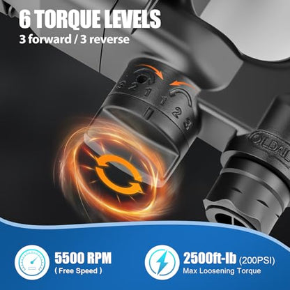 XIIW 1 Inch Air Impact Wrench, Up to 2500ft-lbs Torque, 1 Inch Impact Gun | 16.2 lbs Lightweight Pneumatic Impact Wrench 5500 RPM with with 1/2" Air Inlet for Heavy Duty Repairs and Maintenance - size: 1 Inch | 2500 ft-lbs
