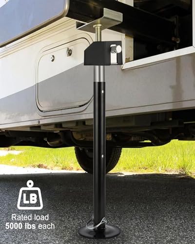 Garvee 8 Pack RV Slide Out Support Jacks | 40,000lb Heavy Duty Rv Stabilizer Jacks Support, 21"-49" Quick-Lift Adjustable - Power Drill & Hand Crank - size: 8 Pack