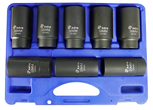 Astro Pneumatic Tool 78868 12-Point Axle Nut Socket Set (8 Piece) - size: 12-Point
