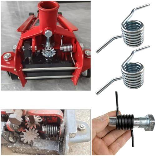 4 Pack 3 Ton Floor Jack Spring Replacement Hydraulic Car Jack Handle Tension Spring Parts for Hydraulic Trolley Service Heavy Duty Low Profile Racing Floor Jack with Wheels Keep Handles Return