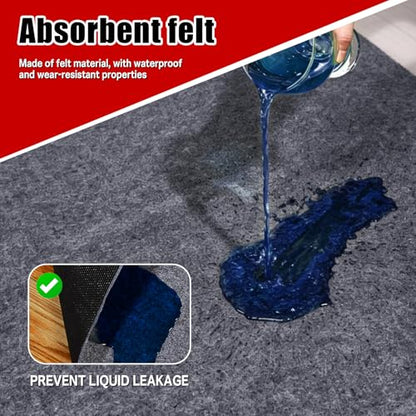 Garage Floor Mat 8.8x22 FT Extra Large Waterproof Oil Spill Mat Non-Slip Backing Paking Mat for Under Car Washable Heavy Duty Floor Protector for Garage, Driveway - size: 8.8‘ x 22'