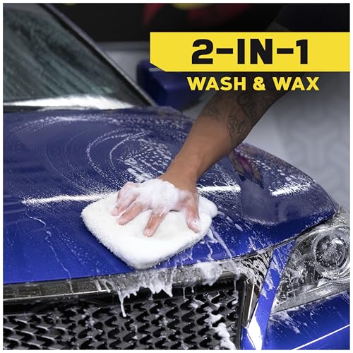 Meguiar's Hybrid Ceramic Wash & Wax - Sophisticated Car Wash Gently Cleans and Adds Shine and Slickness While Boosting Paint with Hybrid Ceramic Wax and Extreme Water Beading - 48oz - style: Hybrid Ceramic Wash & Wax