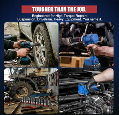 11PCS 1/2 Inch Drive Impact Deep Socket Set Metric 10-24mm, 6-Point, CR-MO | Deep Well Socket Set for Impact Wrench, Heavy Duty Automotive & Machinery Repair - size: 11PCS Metric