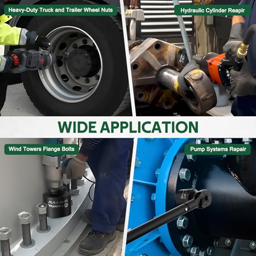 2-3/16'' Impact Socket 1" Drive, Deep 6 Point for Semi Truck | Large Impact Socket, CR-MO Weighted Big Socket, Heavy Duty 1 Inch Socket for Hydraulic Cylinder, Oil Rig & Rail Equipment - size: 2-3/16"(1 PCS)