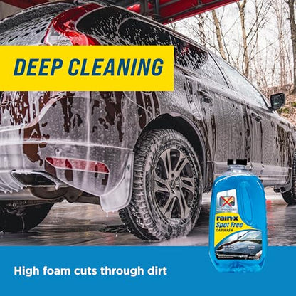 Rain-X 620073 - Car Wash Deep Cleaning, High Foam Soap Provides Spot Free Shine with No Towel Or Hand Drying Needed - Car soap for car cleaning and detailing 48 fl oz - size: 48 Fl Oz (Pack of 1), style: Pack of 1
