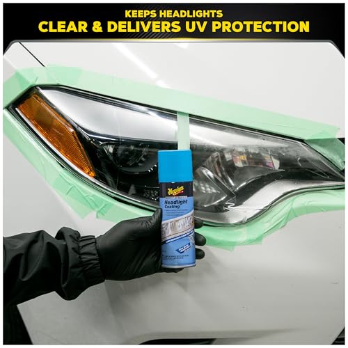 Meguiar's Keep Clear Headlight Coating, Maintain Like-New Clarity of Your Headlights with an Easy-to-Use Formula and UV Protection that Lasts All Year Long, 4 Ounce Aerosol - size: 1 Count (Pack of 1)