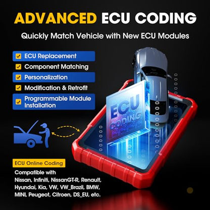 Launch X431 PROS Elite 2026 New Bidirectional Scan Tool, 38+ Services, ECU Coding, All-in-One Full System Diagnostic Scanner, Support CANFD&DoIP, FCA AutoAuth, V.A.G Guided, 2 Years Free Update