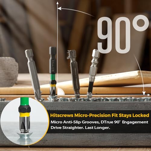 3-Inch Anti-Slip Phillips Impact Bits PH2,S2 Steel Drill Bits,360° Laser-Etched Magnetic Screwdriver Bit, CNC Precision, 1/4" Hex Shank for Furniture, Cabinets, Drywall & Carpentry | 5-Pack - color: Phillips #2, size: 3 inch
