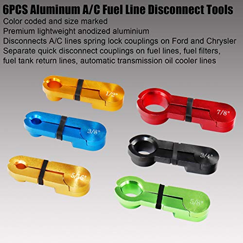 YSTOOL Master Quick Disconnect Tools 22PCS Kit for Automotive AC Line Fuel Hose and Transmission Oil Cooler Tube to Repair Fuel Pump Fuel Filter, Compatible with GM Ford Dodge Mazda and Chrysler