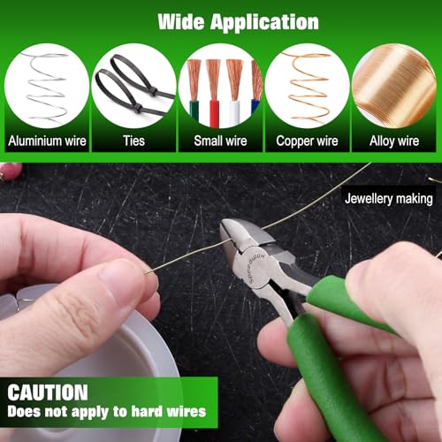 SPEEDWOX 4-Inch Mini Diagonal Cutting Pliers with Wire Stripping Holes Mini Diagonal Pliers for Jewelry Making Jewelry Plier Wire Cutters Small Side Cutter Hand Tools Micro Plier for Crafting - style: Diagonal Pliers with Stripping Hole
