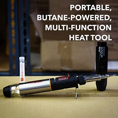 Solder-It SolderPro 120 Soldering Iron Kit (PRO-120K) | Multi-Function Butane Heat Tool with Tips and Case | Cordless and Portable Soldering Gun | Home Improvement Tools and Soldering Kit Essential