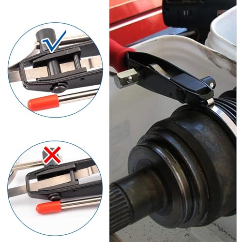 Stacool Thickened CV Boot Clamp Tool Kit,CV Joint Ear Clamp Pliers with 20 CV Boot Clamp to Securely Fasten CV Joint,Universal CV Axle Boot Repair Kit Car Accessories for Car Truck SUV ATV