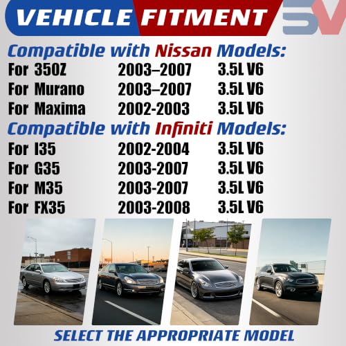 Engine VQ35DE 3.5L V6 Timing Chain Kit w/VVT Gear Tensioner & Water Pump | Fit For Nissan 350Z Maxima Murano 2003-2007, Infiniti FX35 M35 G35 I35 2003-2007 Replace OE#13028AL510, 21010AL525 - size: Timing Chain Kit,Water Pump 3.5L