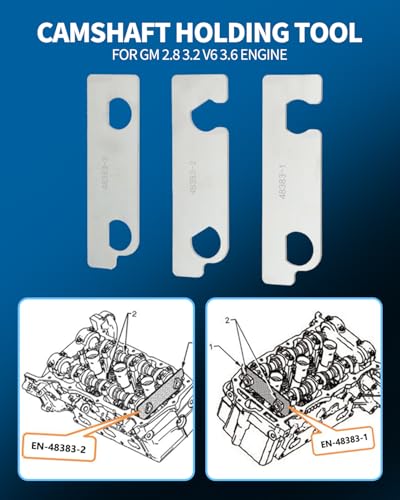 DPTOOL Camshaft Retaining Aligning Timing Tool Kit Compatible with GM GMC Opel Saab Cadillac Buick Chevrolet 2.8 2.9 3.0 3.2 3.5 3.6 3.7 4.2 Engine EN-48383 EN-46105 EN-46106 EN-46111 J-44221 - size: for GM 2.8 2.9 3.0 3.2 3.5 3.6 3.7 4.2