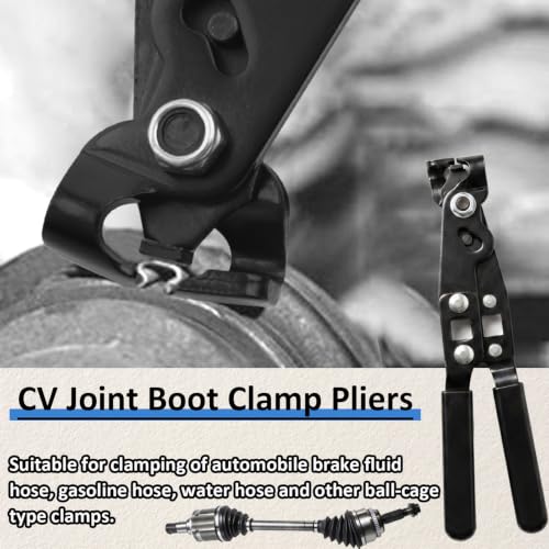 30800 CV Boot Clamp Pliers, 9 in Ear Type Joint Tool | Universal Axle Crimper for Auto ATV Crimp & Remove, Used with Torque Wrench