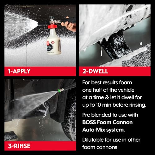 Griot's Garage BOSS Foaming Surface Wash for Car Cleaning and Detailing, Compatible with the BOSS Foam Cannon Auto-Mix System, 35oz - size: 35 Fl Oz (Pack of 1)