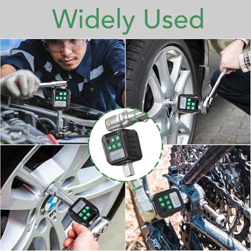 Digital Torque Wrench Adapter Set 1/2" Drive,Electric Wrenches,Snap on Digital Inch Pound Torque Wrench,1/4",3/8" Torque Adapter for Car,Motorcycle & Automotive (12.54-250.8 ft-lb/17-340 Nm) - size: 12.54-250.8 ft-lb/17-340 Nm