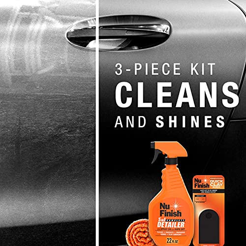 Nu Finish Quick Clay Car Kit with Clay Block, Detailer and Cloth (3 Items) - style: Quick Clay Car Kit