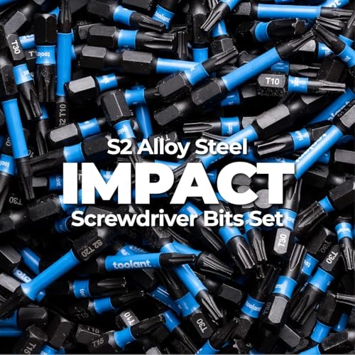 toolant 2” Impact Torx Bits 10pack (T15), 1/4” Hex-Shank S2 Steel Screwdriving Star Bits, CNC Machined Tips Magnetic Power Bit, with Storage Box - size: T15(2"*10pcs)