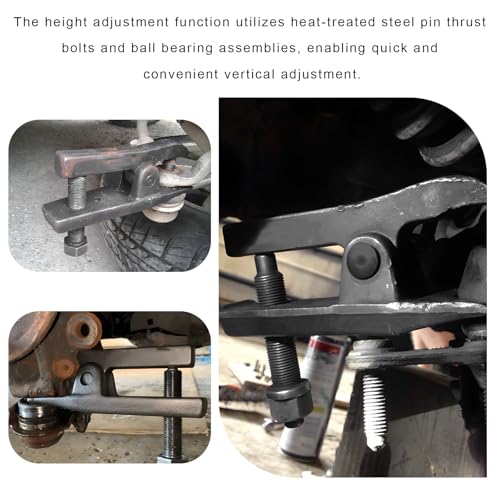 Ball Joint Separator Tool, Adjustable Ball Joint Puller and Extractor Adjusts from 1-1/2" to 1-7/8", Universal Removal Tool for Separating Arms, Tie Rods & Ball Joints on Cars