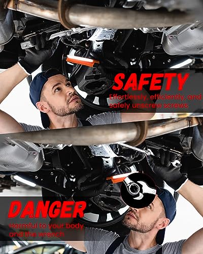 QUICKWOLF Wrench Extender Tool and Wrench Extender Tool Bar, Universal Wrench Extension Tool for Mechanics and Automotive Repairs with 1/2 Inch Hole