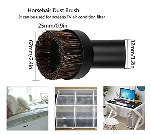 1 1/4 inch Shop Vacuum Attachments Brushes for Shop Vac Accessories 1/4 inch 1 3/8 inch Vacuum Cleaner Accessories