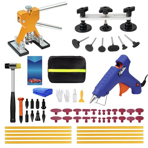 Dent Puller Kit for Cars, Professional Paintless Dent Repair Kit for Auto Body Dent Removal - 59PCS