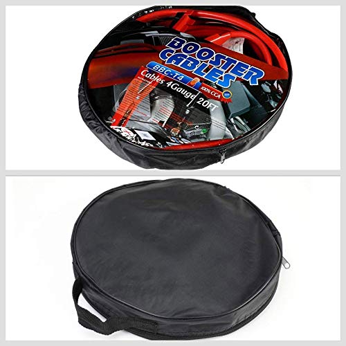 Heavy Duty (20ft 4 Gauge, Copper Wire) Battery Jumper Cables Jump Start Booster Kit works with Universal Vehicle Car SUV Pickup Truck - size: 4 Gauge 20FT Cable Length