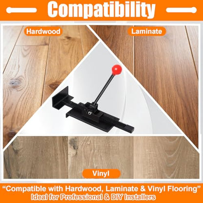 Heavy Duty Ratcheting Hardwood Floor Jack Tool for Wood, Laminate & Vinyl Flooring,Flooring Jacks for Hardwood Floors, Professional Board Tightening & Positioning Aid ﻿