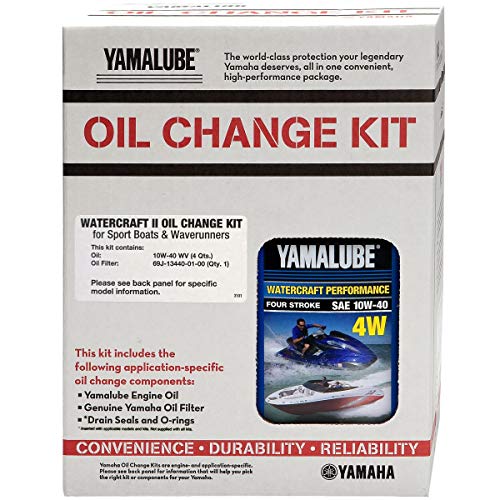 Yamaha Yamalube Watercraft II (10W-40) Oil Change Kit, #LUB-WTRCG-KT-10