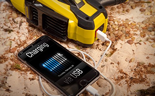 STANLEY FATMAX SL10LEDS Rechargeable 2200 Lumen Lithium Ion Ultra Bright LED Spotlight Flashlight with USB Power Charger - style: Standard