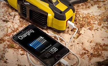 STANLEY FATMAX SL10LEDS Rechargeable 2200 Lumen Lithium Ion Ultra Bright LED Spotlight Flashlight with USB Power Charger - style: Standard