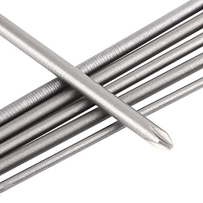 6Pcs Long Phillips Screwdriver Bits Set – 150mm Magnetic No-Slip Phillips Bits, 1/4" Hex Shank S2 Steel Cross Head Screwdriver Bit Set (PH1 PH2)
