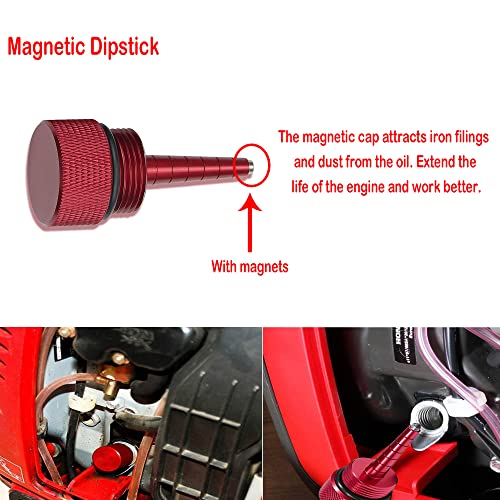 Fits for Honda EU2200i Generator Mess Free Oil Change Funnel and Magnetic Oil Dipstick Combo Kit