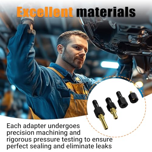 Fuel System Test Fitting Adapter Kit for 5.9L Cummins Diesel, Compatible with 9011 9012 9013 9014, High Pressure Leak Detection Tool Set