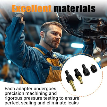 Fuel System Test Fitting Adapter Kit for 5.9L Cummins Diesel, Compatible with 9011 9012 9013 9014, High Pressure Leak Detection Tool Set